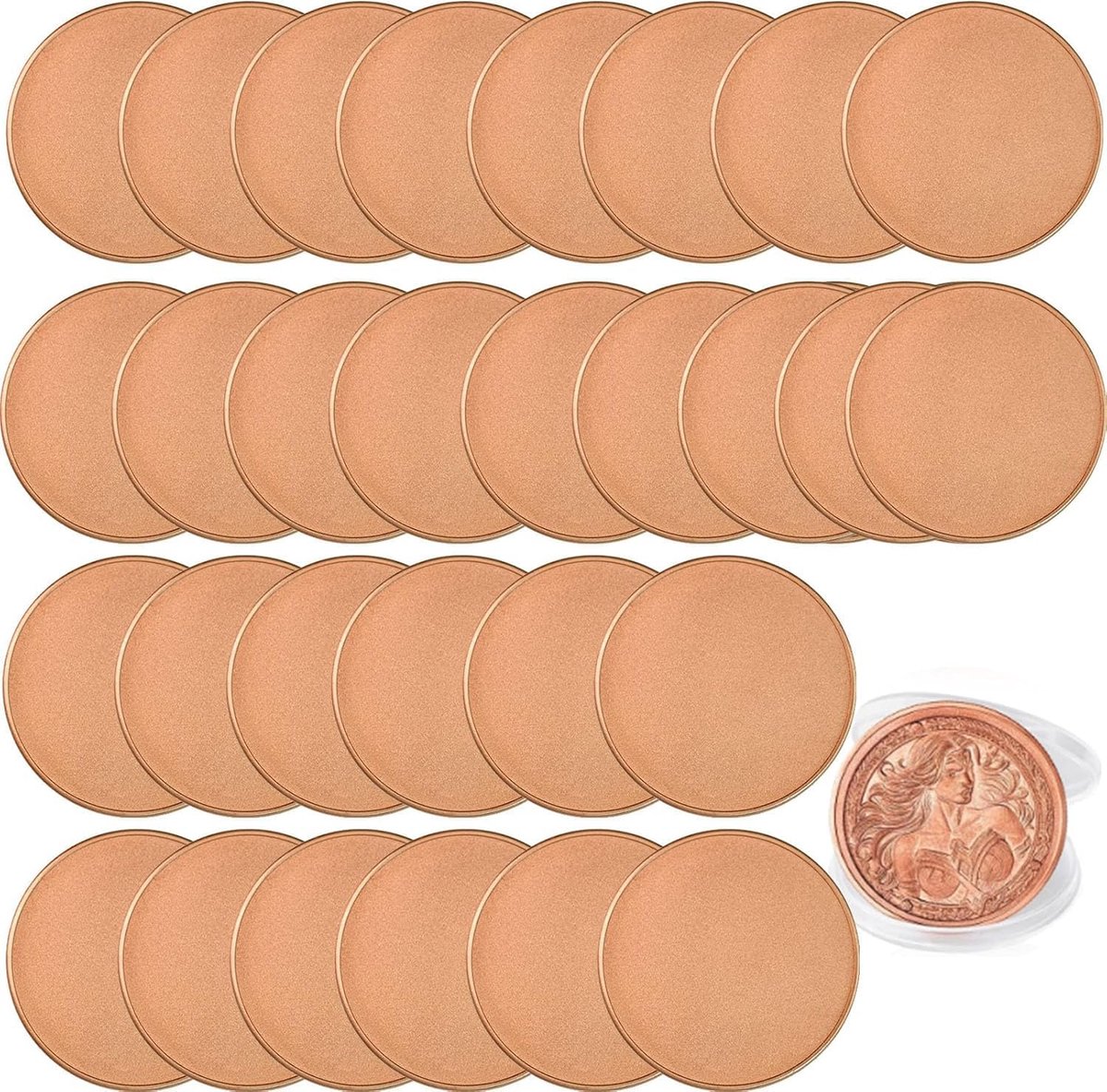 Draadrand, 3 mm dikke acryl beschermdoos, uitdagingsmunten voor gravure, verjaardag, bruiloft
