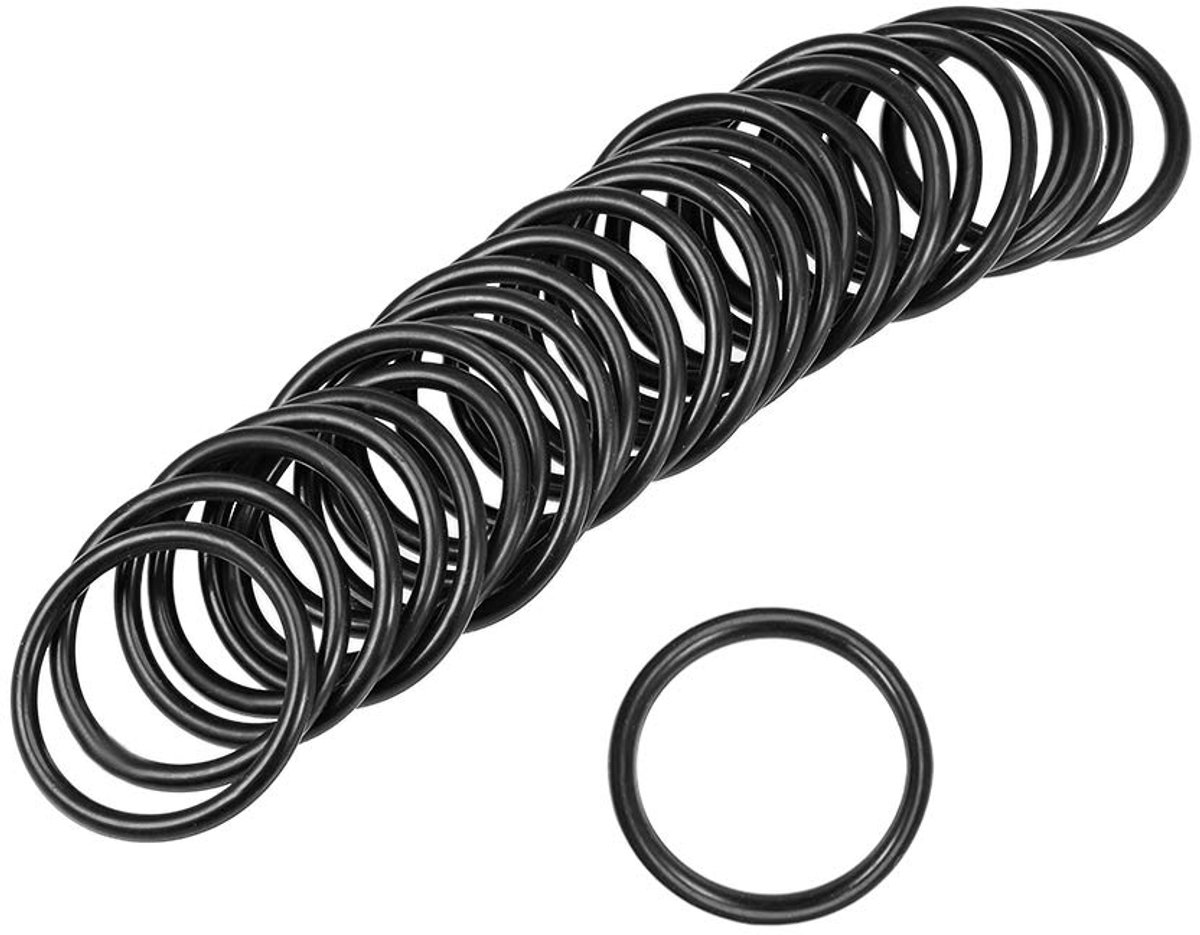 O-ringen nitrilrubber 6 mm-32 mm binnendiameter 2,5 mm breedte 25 mm x 30 mm x 2,5 mm