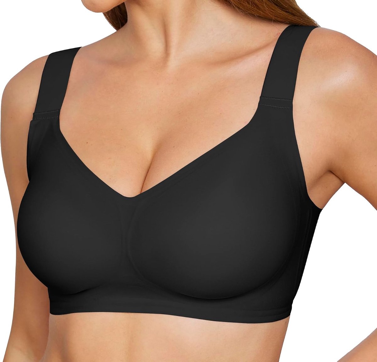 Jelly beha's voor dames, oversized, zonder beugel, naadloos, push-up volledige cup, gevoerd, minimizer-effect, comfortabel en ondersteunend, bralette voor T-shirt