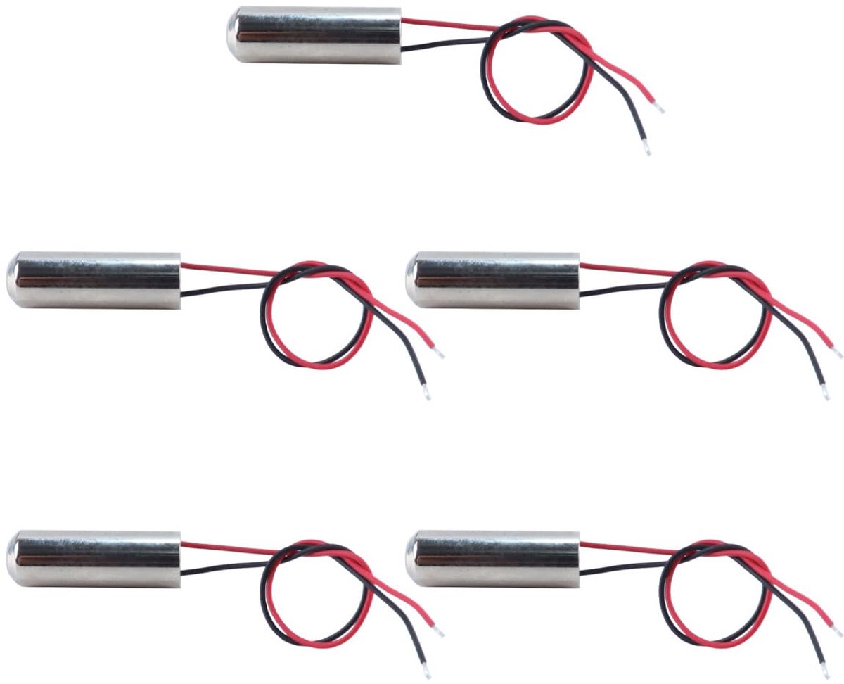5 stuks kernloze vibratiemotor, 200 tpm waterdichte kernloze mi-cro-motoren voor compacte ventilatoren, stimulators, podiumverlichting, Bluetooth-luidsprekers