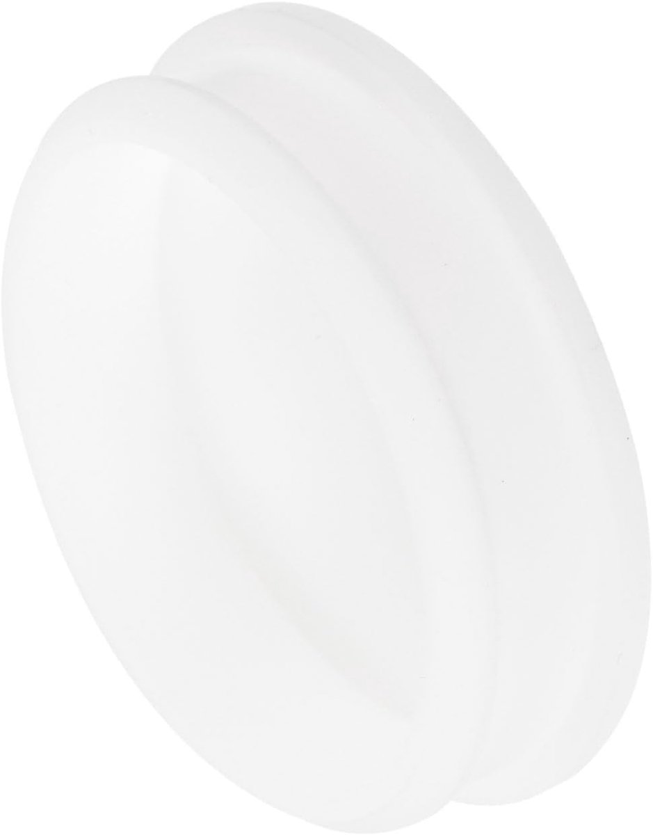 Siliconen kliksluiting, rubberen afdichting voor keuken, waterdichte afdichting, ronde platen, diameter 60,6 mm, wit, 1 stuk