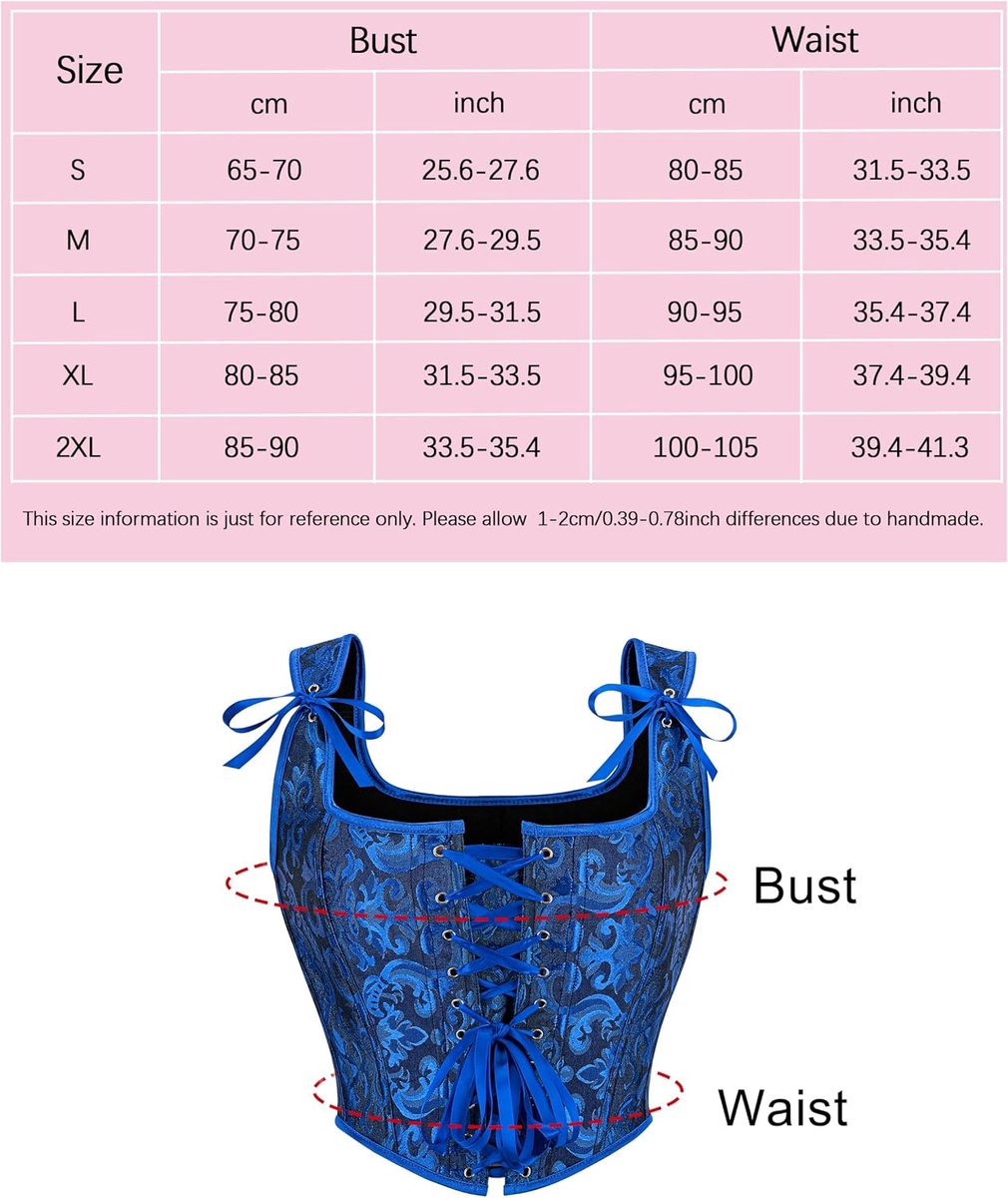 Korsettops voor vrouwen, renaissance, vintage, middeleeuwse tanktop, korsetten met veters, S-2XL