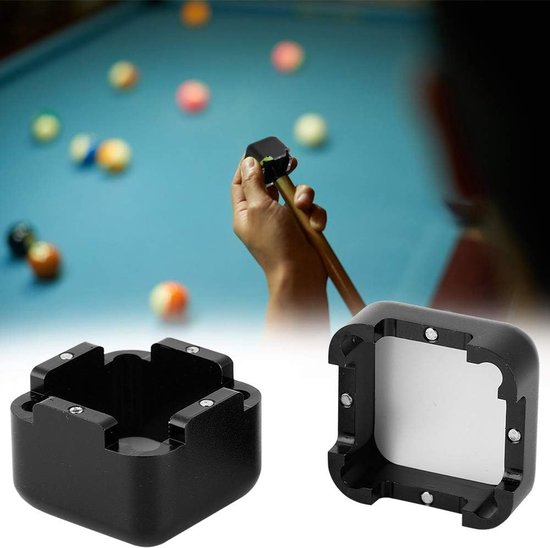 Billiard Chalk Holder - Krijthouder Pool - Biljart Spel Verbeteren - Ingebouwde Magneet - 3x3x3 cm - Zwart — afbeelding 5