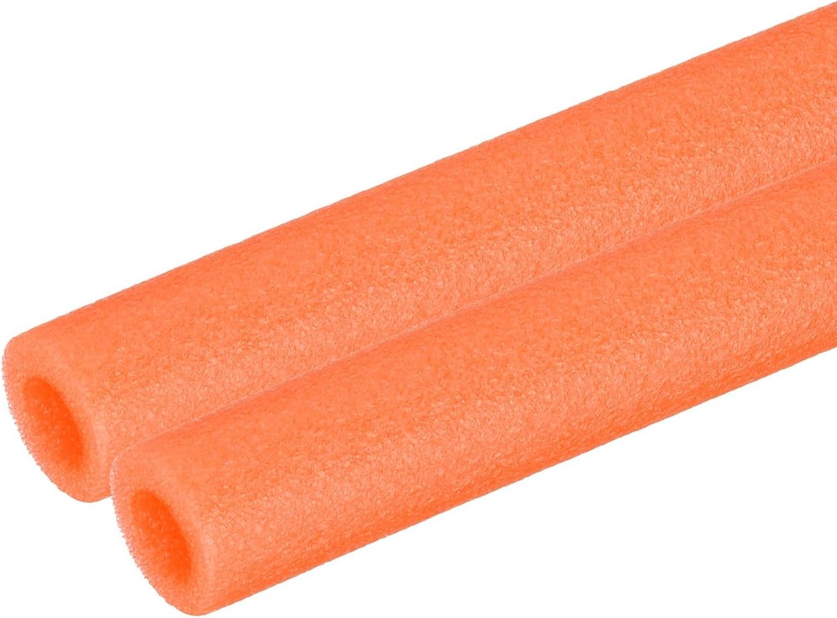 Buisisolatie schuimbuis, zwembadnoedels schuimslanghoezen 3/8 inch (10 mm) ID x 3,3 FT x 13/16 inch OD voor zwembad handvat warmtebehoud beschermende mouw, oranje