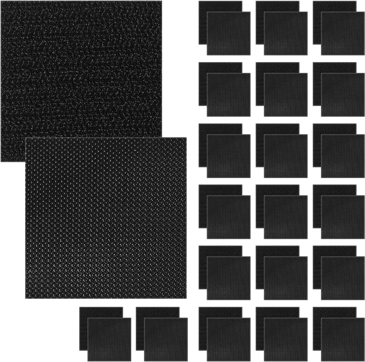 20 paar vloermatten met antislipstickers, vierkante antislipstickers, stickers voor bevestiging van de voet voor de auto, anti-slip stickers.