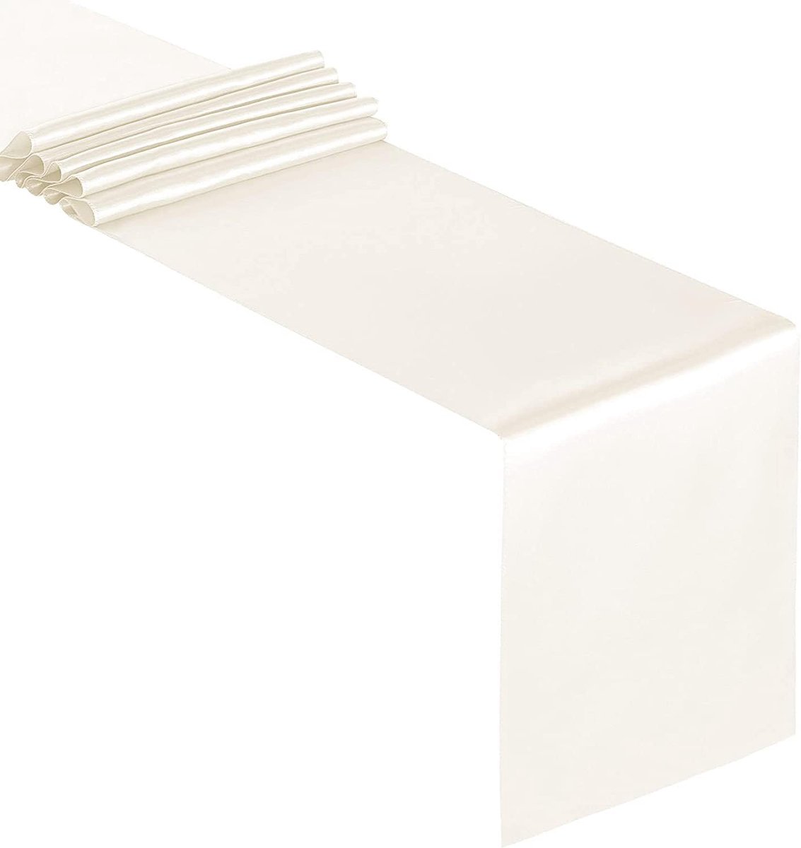 Tafelloper, 4 stuks, 30 x 275 cm, delicate satijnen tafelloper, tafeldecoratie voor eetkamer, party, vakantie, decoratie, bruiloft, feestelijke decoratie voor speciale gelegenheden, decoratie,