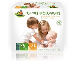 Luiers Bio Babby XL - 16/30 kg - 26 stuks - Milieuvriendelijk - Zorg voor een droge huid - SnelShoppen