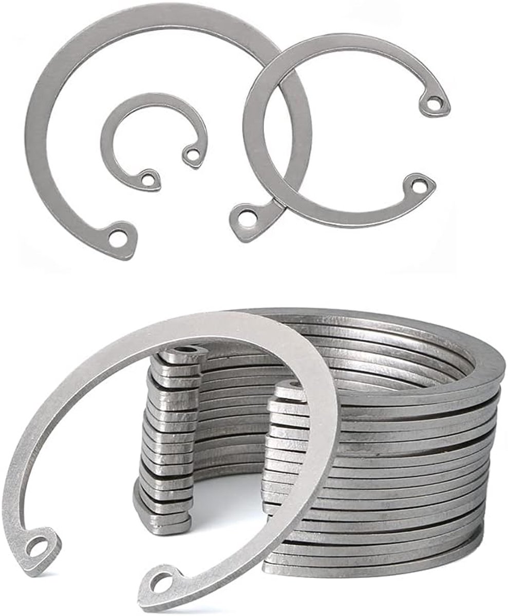 borgring C Type Snap Borgring Kaartklem Veerborgring 304 Roestvrij staal(￠40mm, 10 pcs)