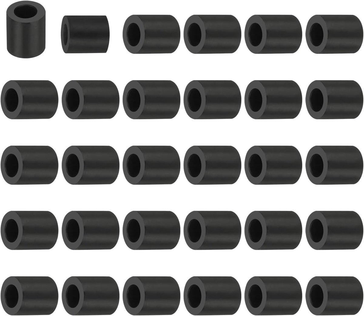 Multifunctionele rubberen afstandhouder, 50 stuks 0,5 inch ID x 0,8 inch OD x 0,8 inch T neopreen anti-vibratie isolatieringen voor HVAC-bouten auto-accessoires