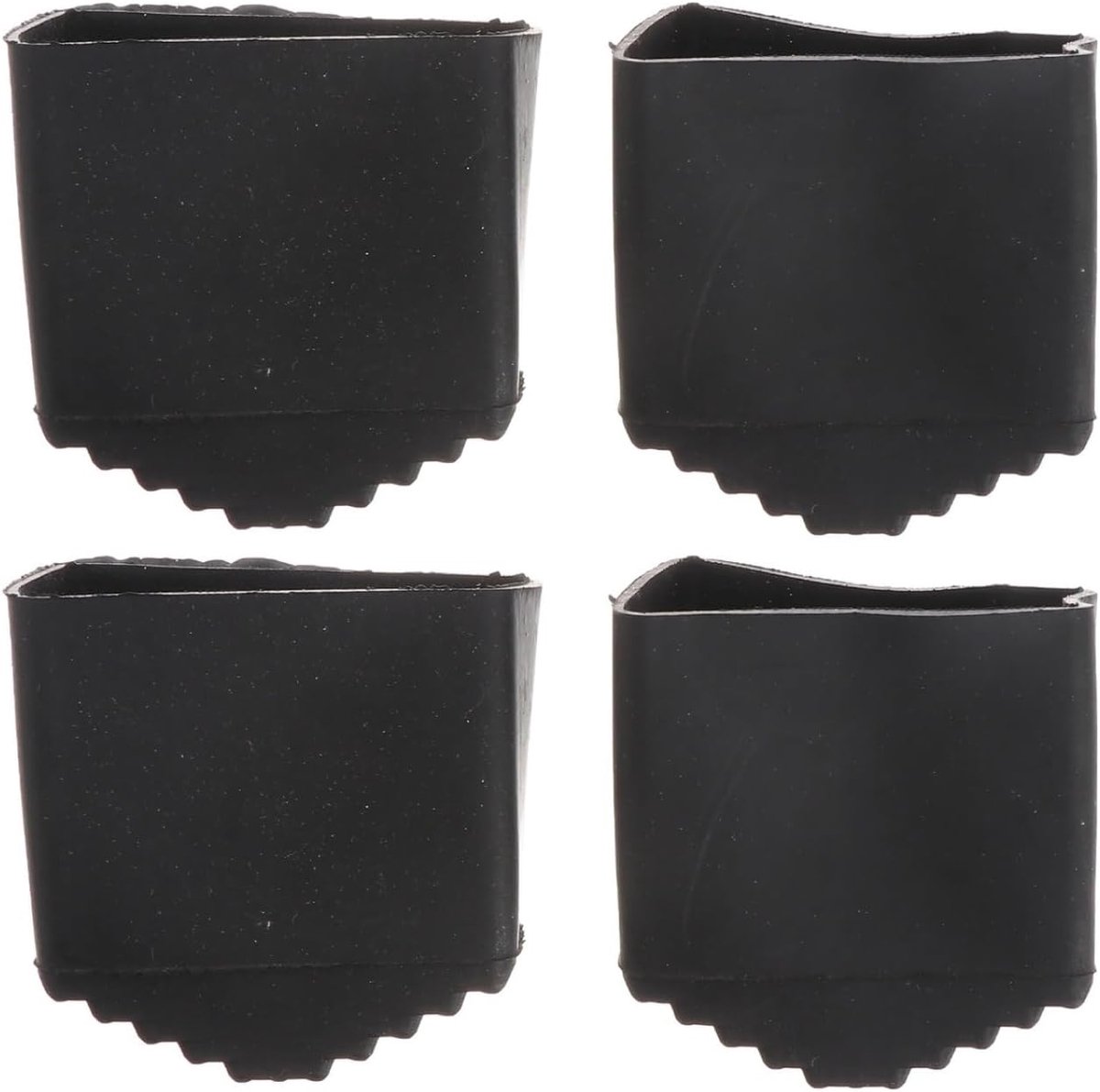 4 stuks laddervoeten rubber - 40 x 20 cm - Antislip beschermkappen voor universele ladders - Rubberen voetjes - 40 x 20 cm