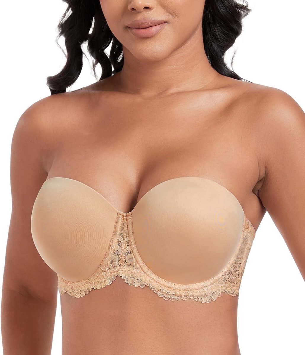 Dames Comfort Bh Met Hele Cup Voor Zonder Vulling Grote Maten | Strapless, met beugel, rugvrij, ondergoed, grote maten, comfortabel, antislip, baljurken, bruidsjurken, vrouwen