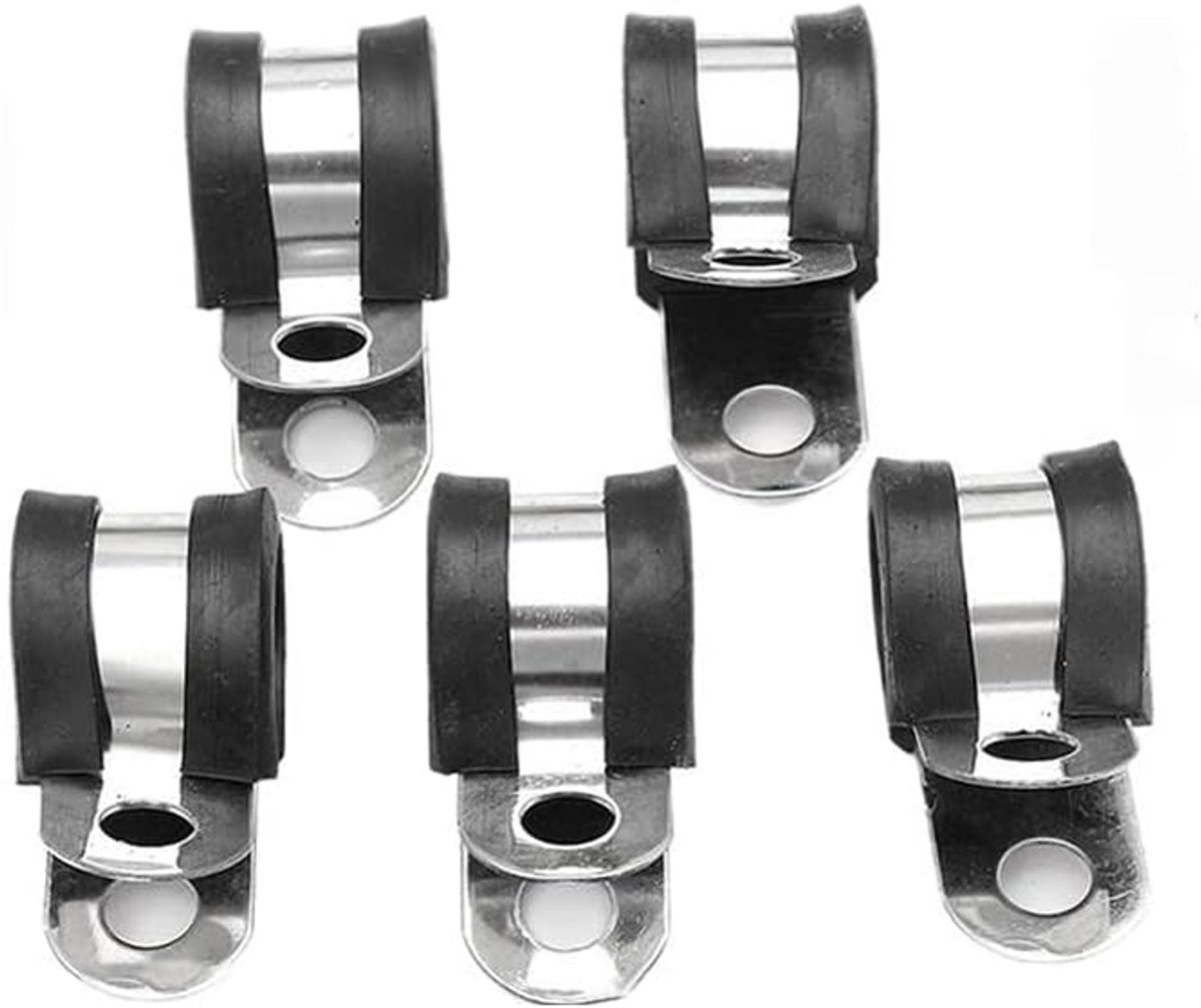5 STKS Rubber Gevoerde P Clips Slang Pijp Klem Rvs Voor Buis Pijp of