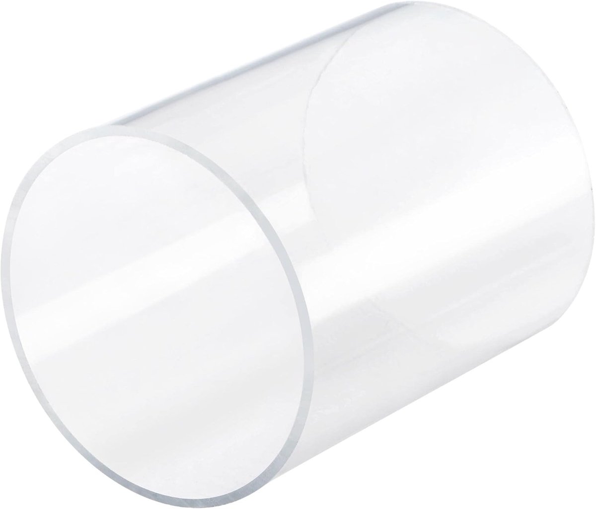 Sourcing map Acrylbuis Starr ronde buis transparant 74 mm ID 80 mm AD 100 mm voor verlichting, modellen, sanitaire installaties, kunsthandwerk