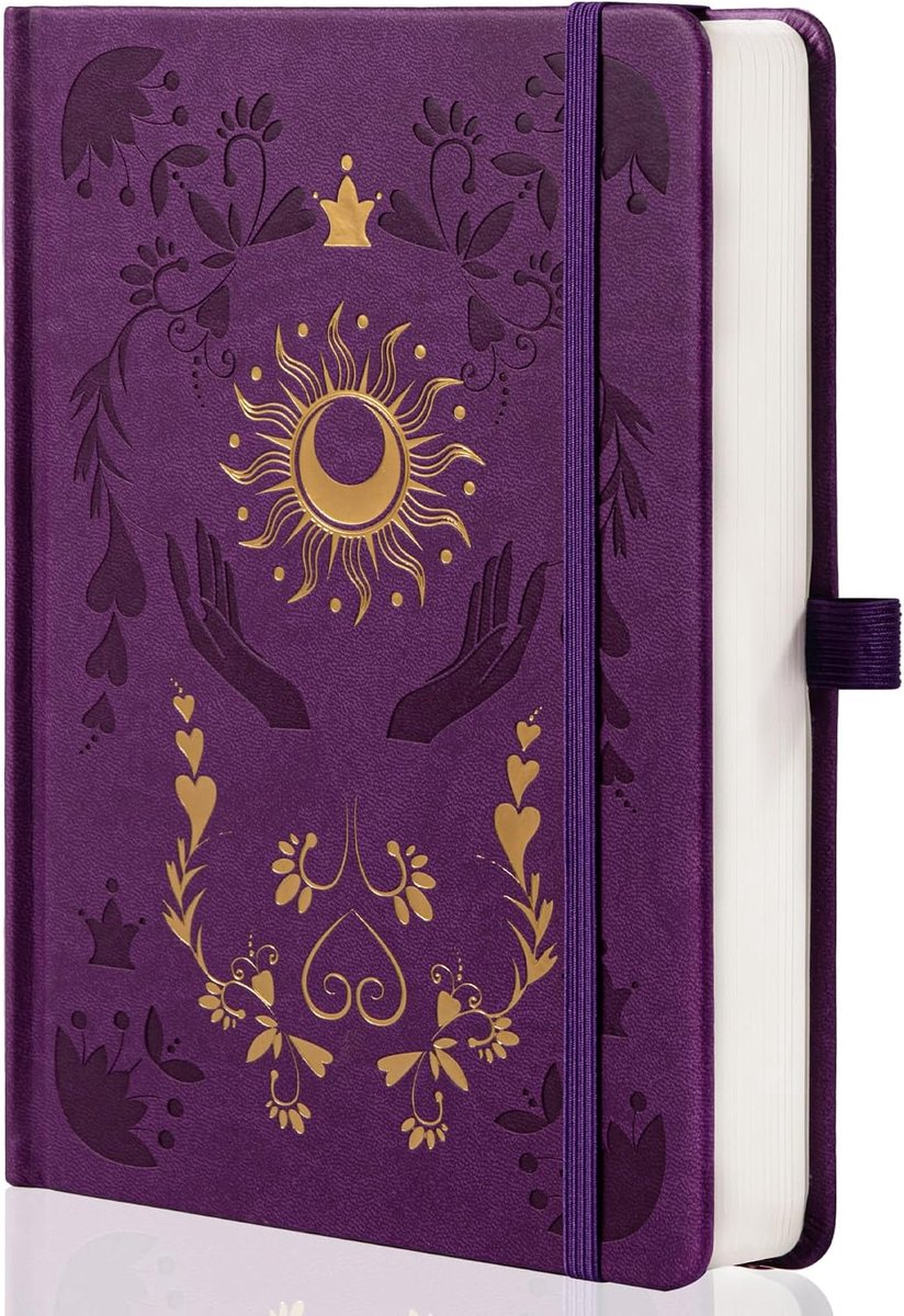 gelinieerd notitieboek voor vrouwen, mannen, dagboeken om te schrijven, A5 esthetisch college gelijnd notitieboek voor werk, reizen, school, 318 genummerde pagina's, 14,7 x 21,4 cm