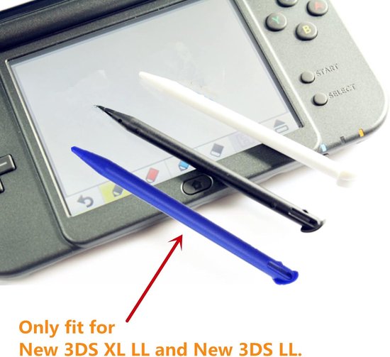 30 stuks plastic vervangende touchscreen-styluspen, compatibel met Nintendo New 3DS XL, nieuwe 3DS LL (zwart) — afbeelding 4