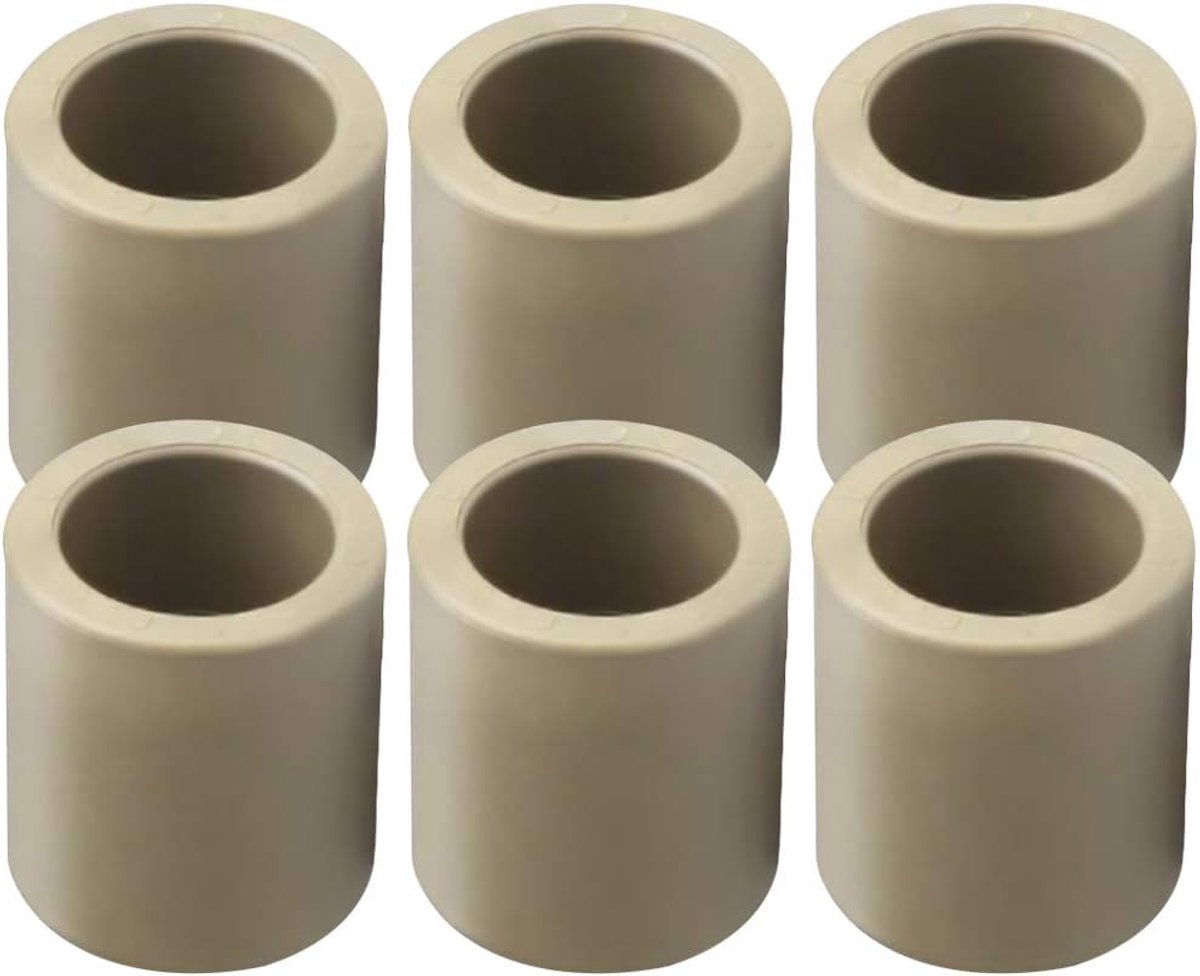 Fittings Connectors - 20mm 25mm 32mm Binnendiameter Rechte PPR Buisconnectoren Fittings,6 Stks 32mm, 6 Pack
