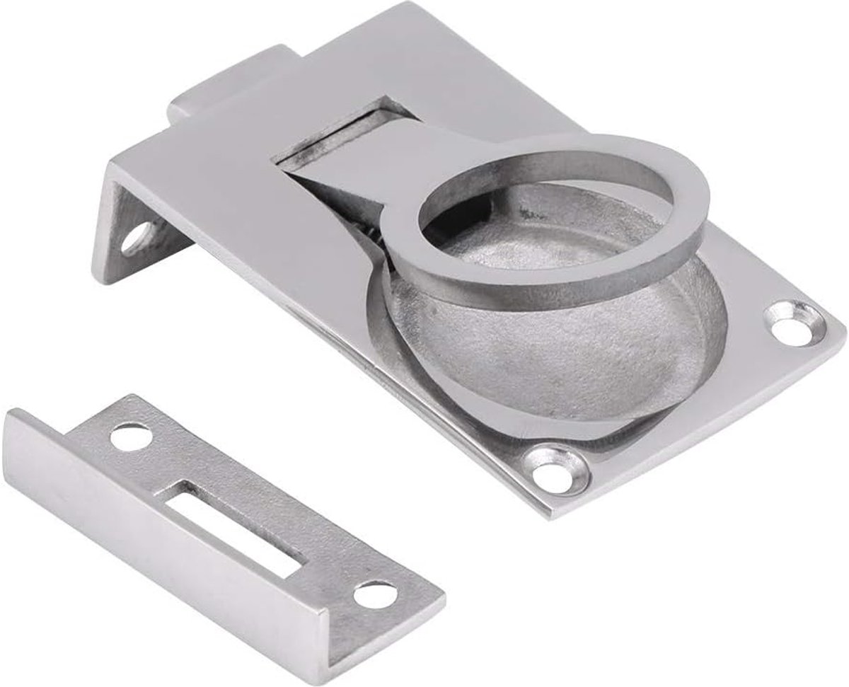 2 stks Boot Hatch Handvat, 57 * 40mm 316 Rvs Ring Wc Handvat Lift Wc Wc Kast