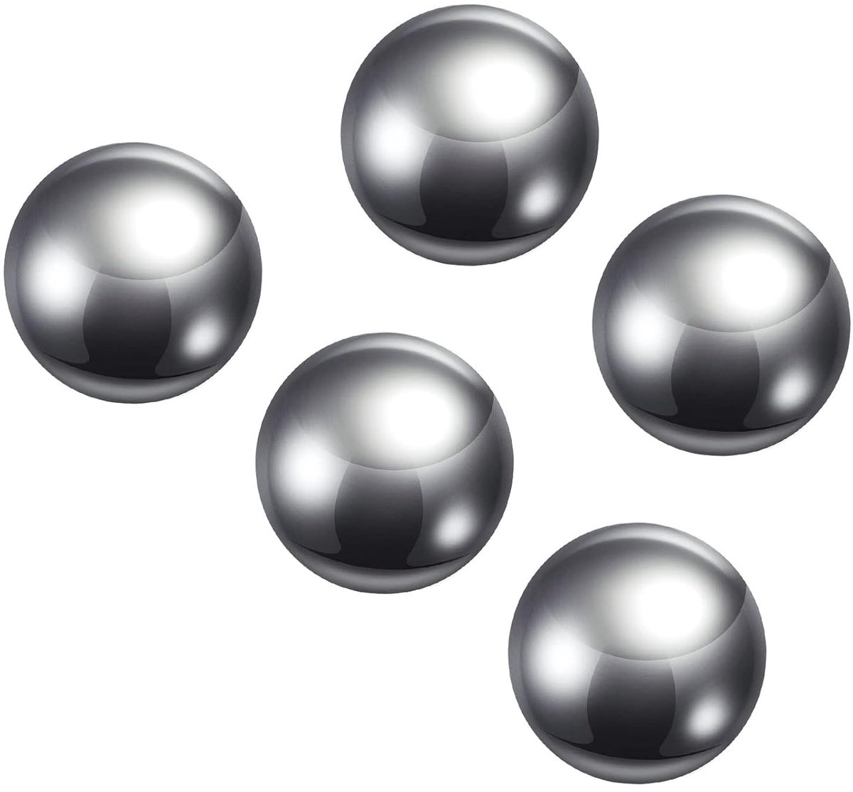 5 stuks lagerkogels 16 mm chroomstaal voor glijrails [G10 precisie]