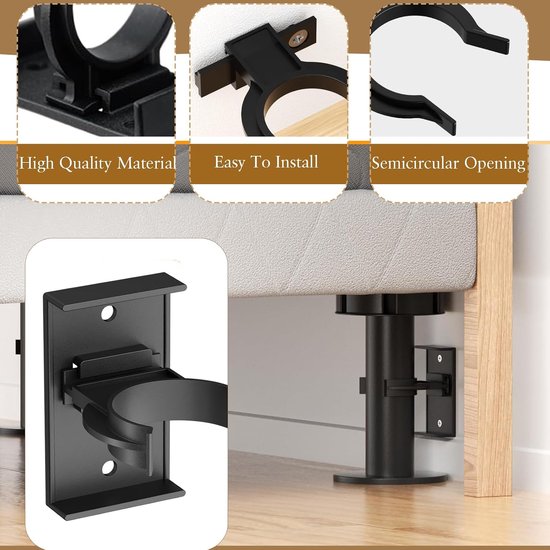 Plint klemmen set van 20 clips voor keuken plinten met 40 schroeven en schroevendraaiers robuuste plint clips clip voor keuken plint houders keukenpoten van 27 tot 35 mm — afbeelding 2