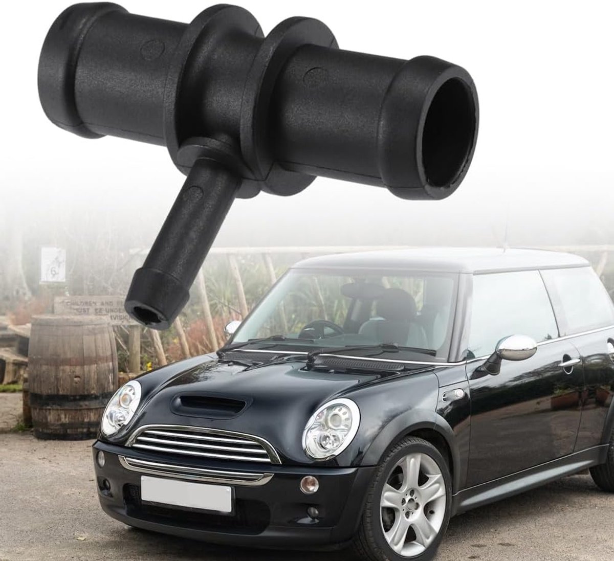 Koelmiddelslang voor auto, T-stuk, verbindingsstuk, compatibel met BMW Mini Cooper S R53 2002-2006 met handgeschakelde versnellingsbak 17127518614