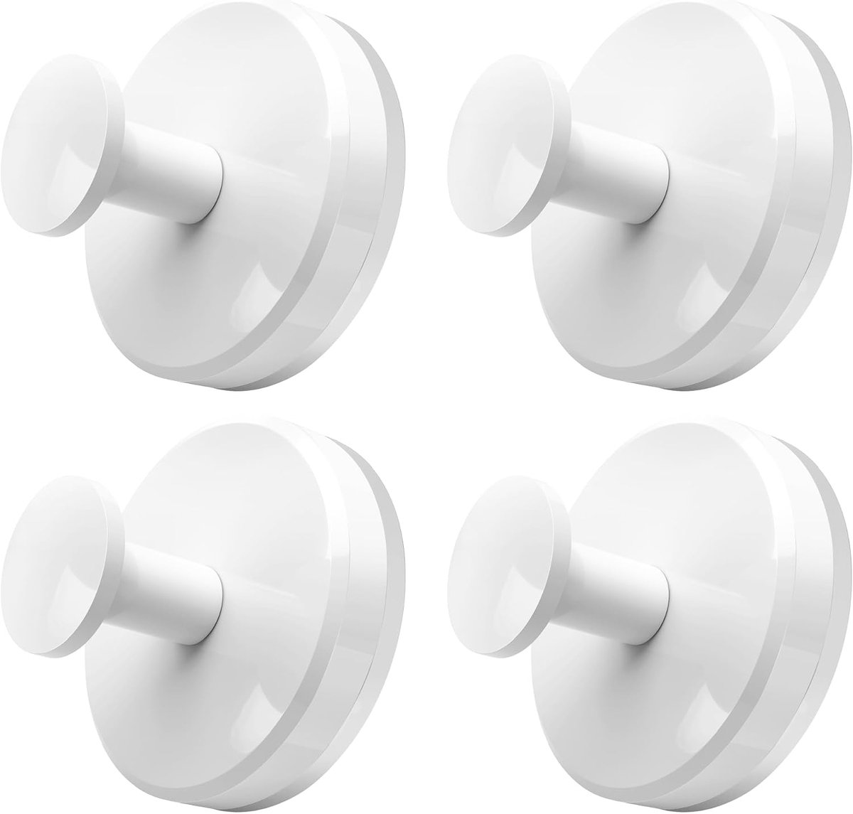 4 stuks zuignaphaken, handdoekhouder zonder boren, handdoekhaken, wandhaken, roestvrij staal, sterk vacuüm voor badkamer, keuken, gladde oppervlakken, ramen en deuren