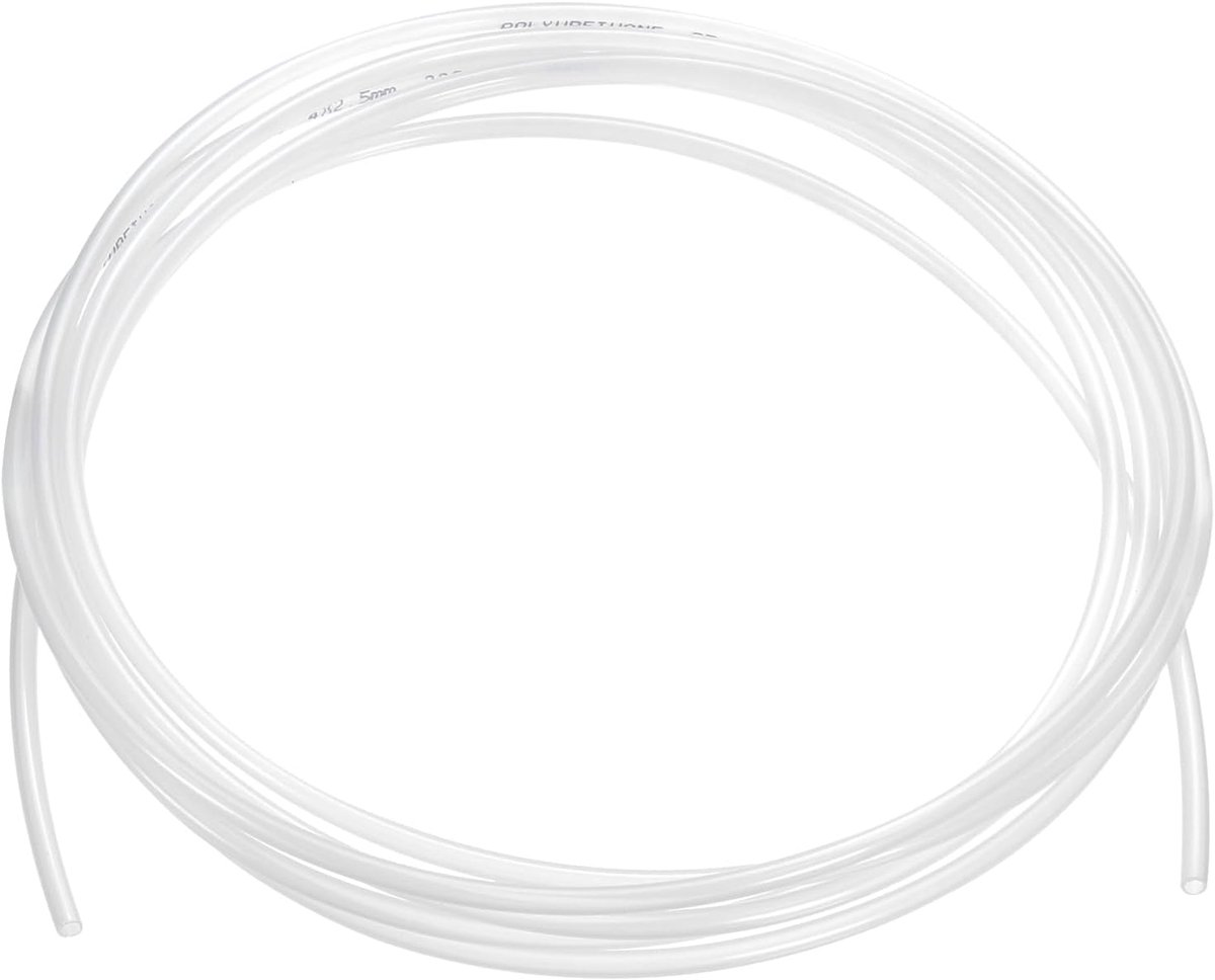 Buizenstelsel 3/32" ID x 5/32" OD (2,5 mm x 4 Mm), 10ft (3 Meter), Flexibele Waterslang Polyethyleen Slang Buis voor Omgekeerde Osmose Systemen Waterfilters, Wit