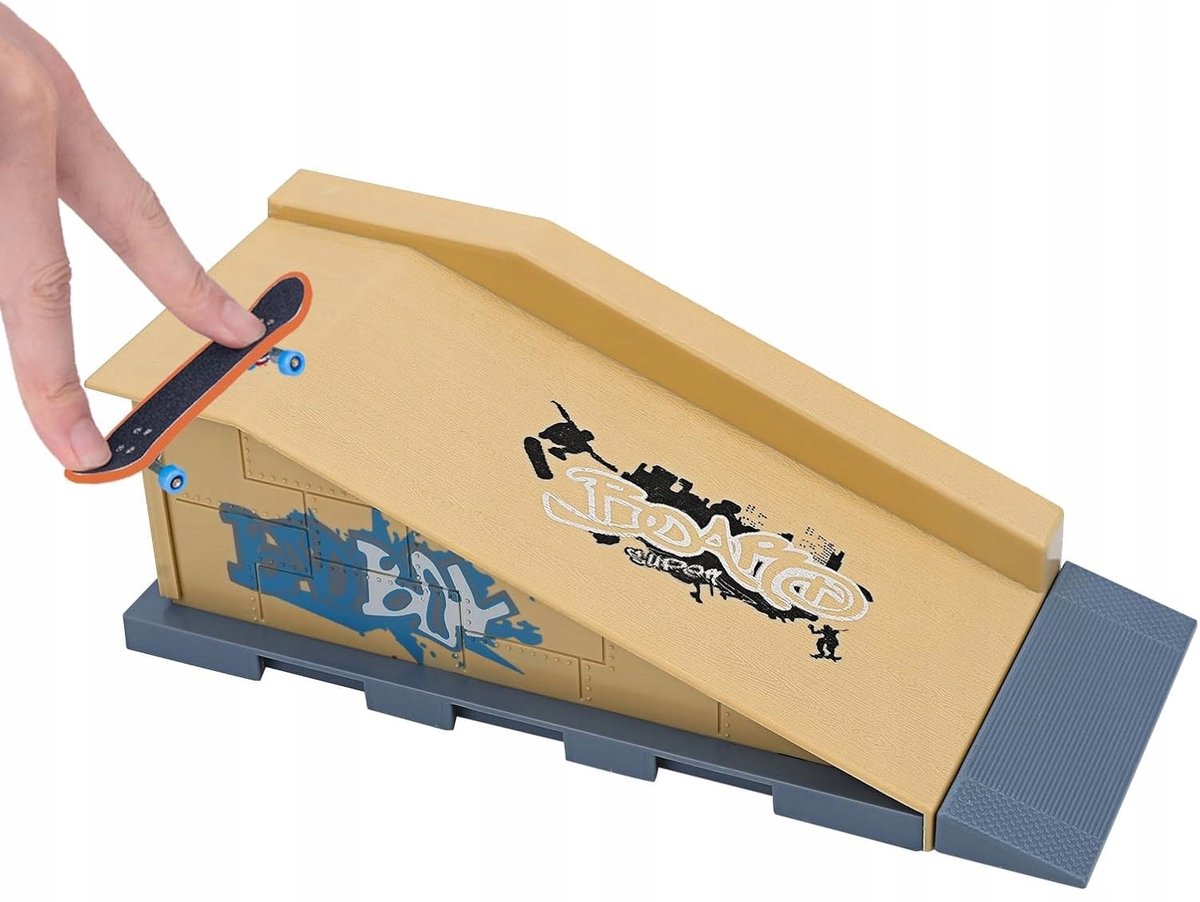 Fingerboard Skatepark Ramp Set met Mini Skateboard voor Kinderen