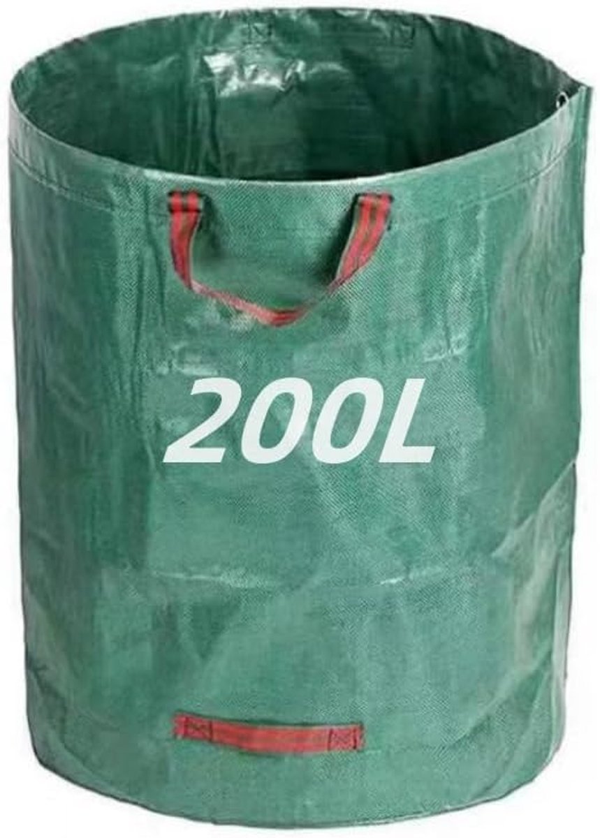Tuinafvalzakken 200 Liter - Duurzaam Polypropyleen - Met Handvaten - Ideaal voor Tuinafval - ShopVlot
