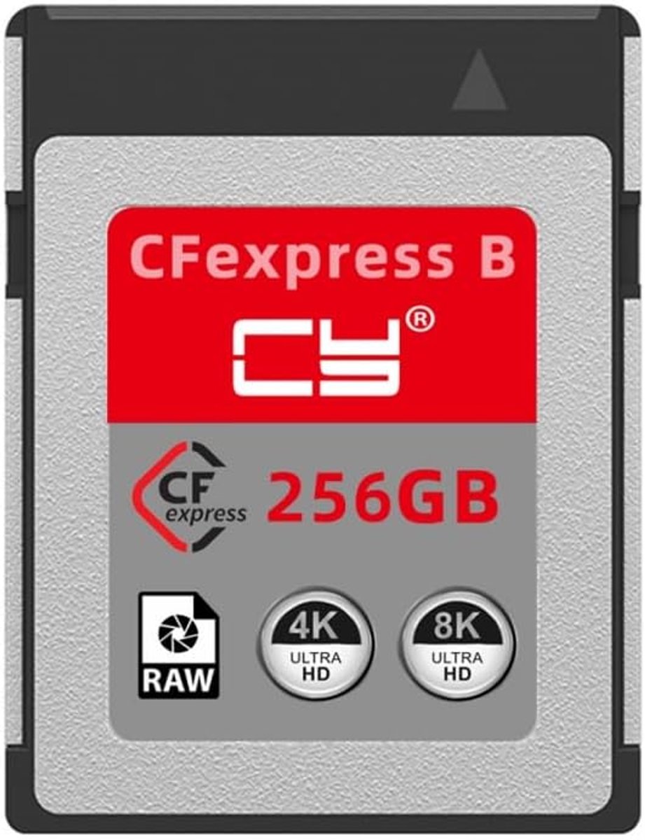 CFexpress geheugenkaart 256GB - Type B - CFE adapter - uitbreiding voor 8K RAW camera - ShopVlot
