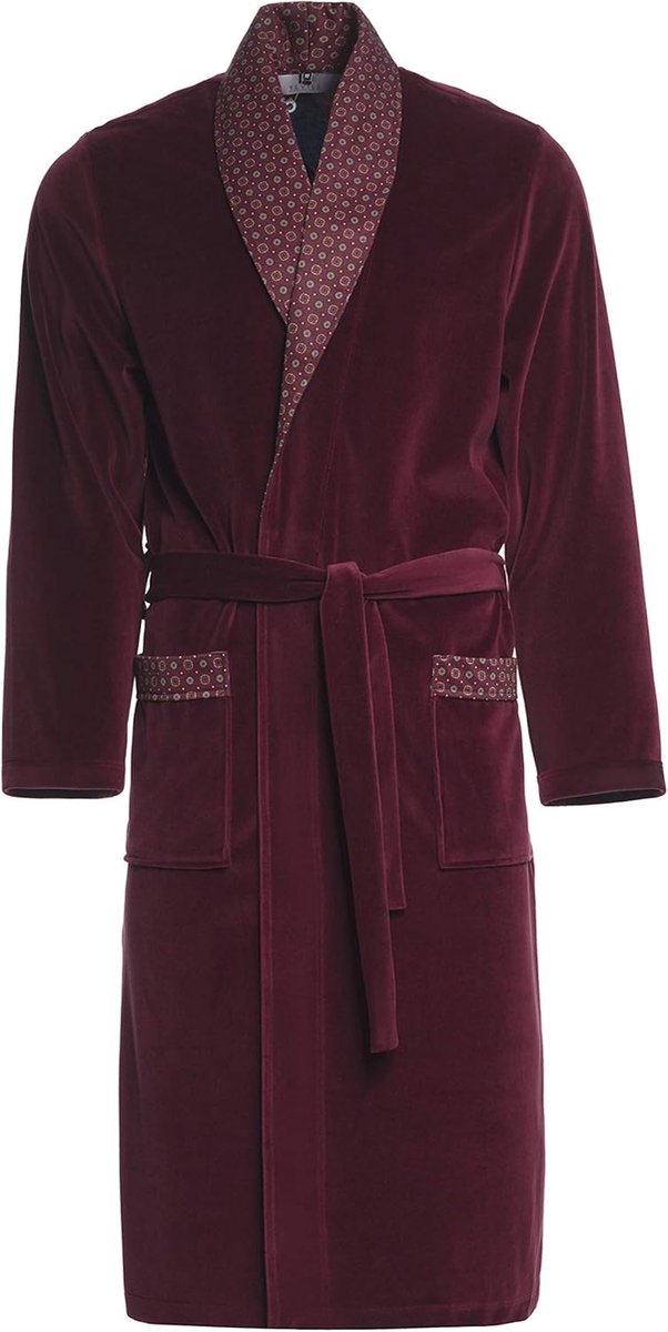 Dressing gown heren - klassiek model - velvet - luxe uitstraling en comfort - ShopVlot