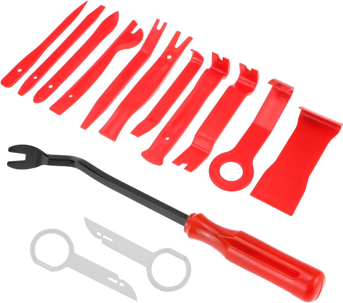 Interieur Verwijdergereedschap Set 14-delig - Ergonomisch ontwerp - Geschikt voor auto-installaties - ShopVlot