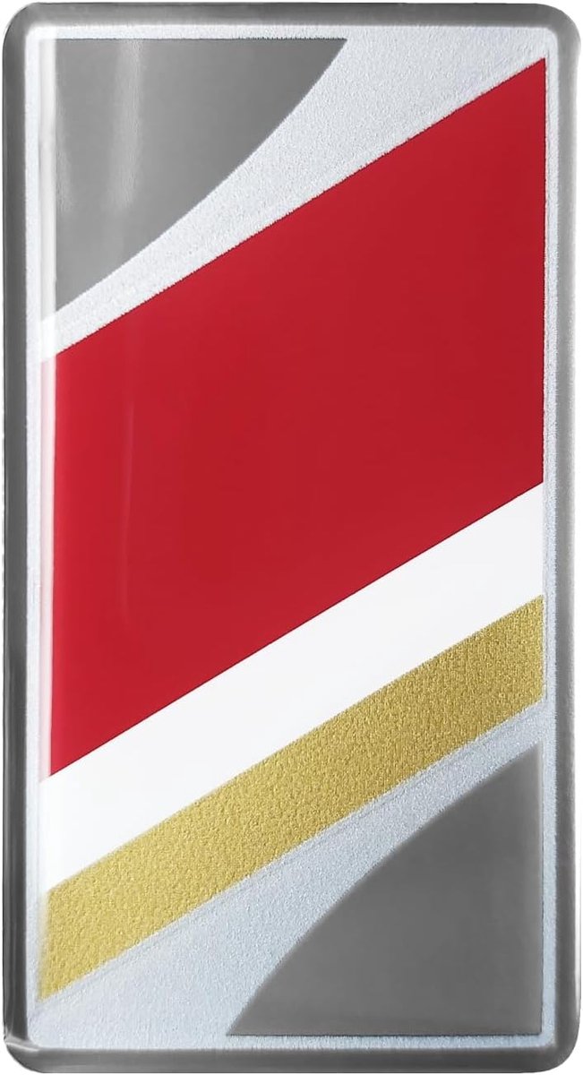 3D sticker 60 x 33 mm - duurzame polyurethaan - flexibele lenscoating - perfect voor auto-accessoires - ShopVlot