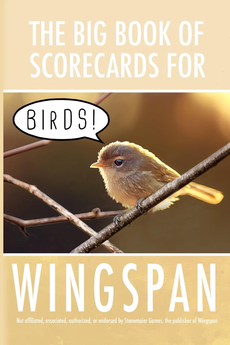 SnelShoppen - Groot Boek met Scorekaarten voor Wingspan - Ideaal voor Bordspellen, Spelaccessoires, 1-5 Spelers, Gezelligheid, Familie, Vrienden, Spel