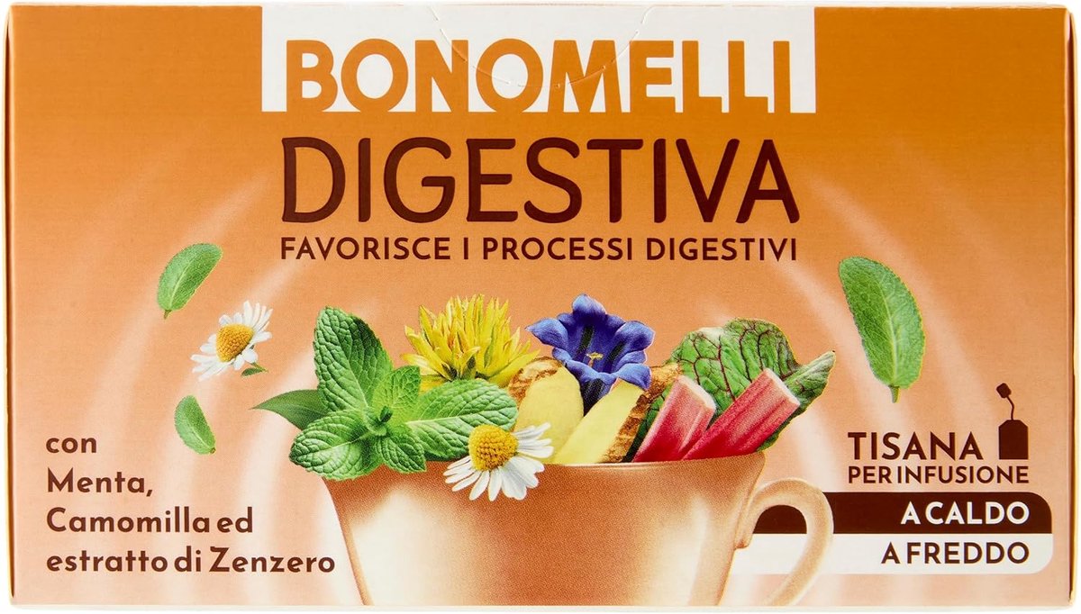 Bonomelli Digestiva spijsverteringsbevorderende kruidenthee 16x2g