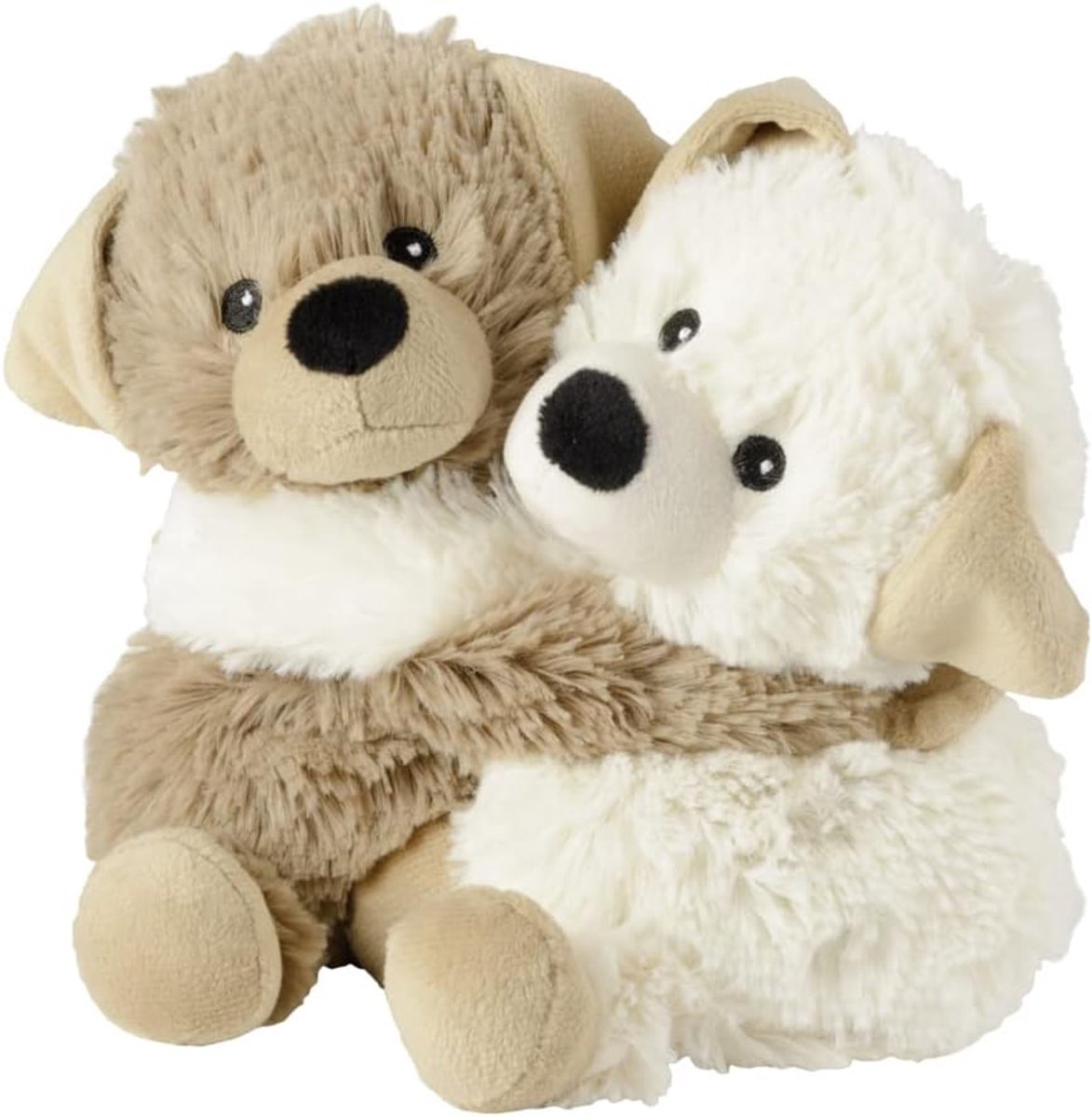 Warmies warmtepad knuffeldier - 2-delige set honden - boekweitlavendel vulling - verwarmt snel en ontspant - ShopVlot