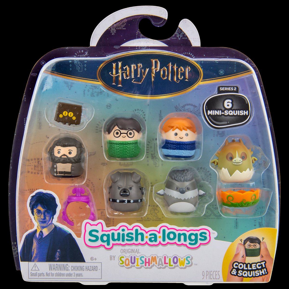 SQUISH-A-LONGS - 6 Figure Pack Harry Potter Style 1 W2