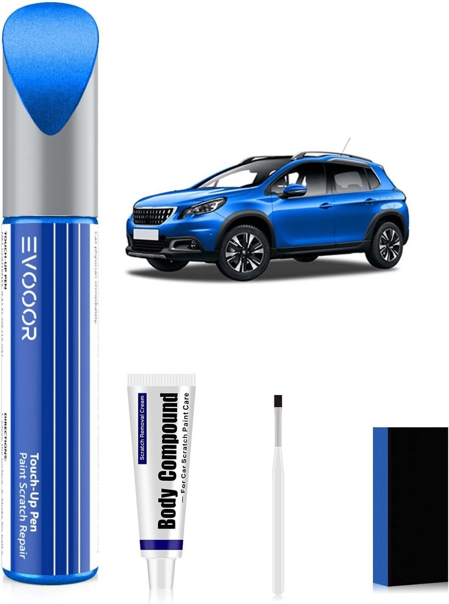 Auto reparatieset - krasverwijderaar - kleurgegarandeerd - snelle oplossing voor Peugeot - ShopVlot