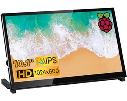 SnelShoppen - 10,1 inch IPS LCD Touch Screen Monitor - Capacitive HDMI Display voor Raspberry Pi, Jetson Nano en Windows 10/8/7 - Zwart - Perfect voor
