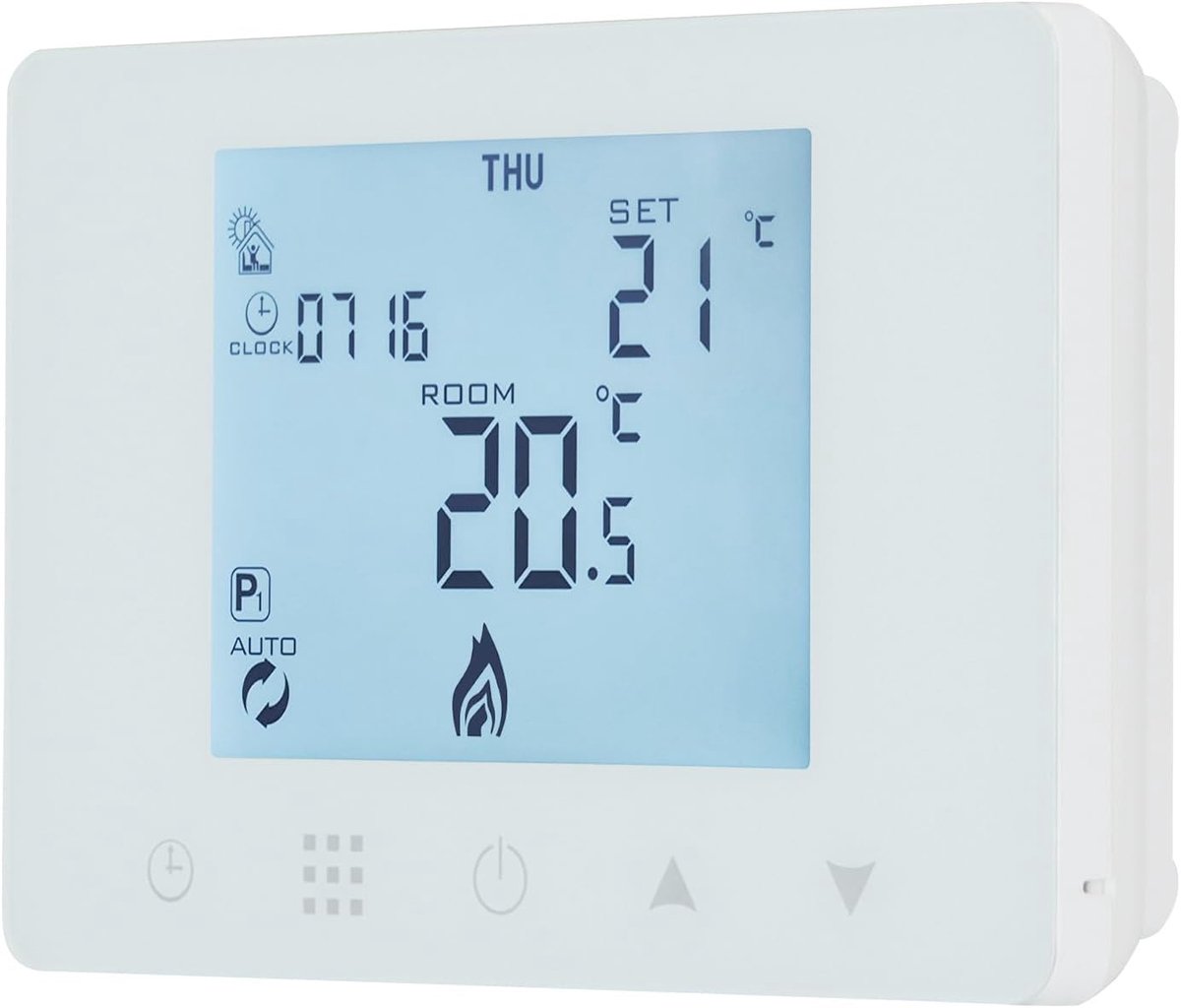 Thermostaat voor gasboiler - batterijvoeding - COM-NO-NC aansluiting - programmeerbaar voor optimaal comfort - ShopVlot