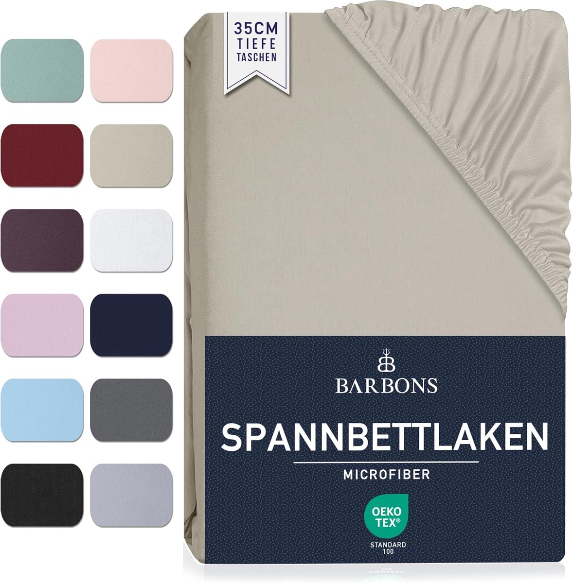 Fitted sheet 90x200 cm - geborsteld microvezel polyester - ademend - perfecte pasvorm voor een comfortabele nachtrust - ShopVlot