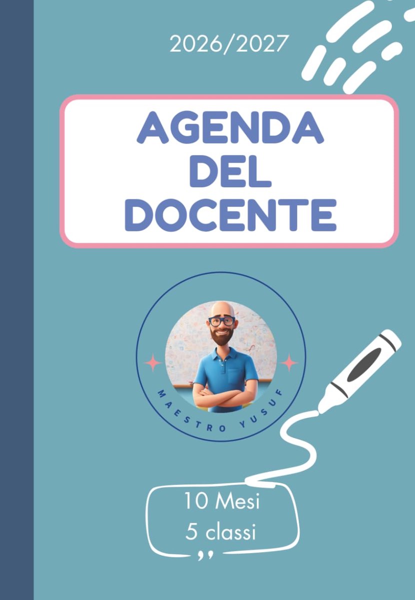 Agenda del docente 2026/2027 - 5 klassen - overzichtelijk - helpt bij lesplanning - ShopVlot