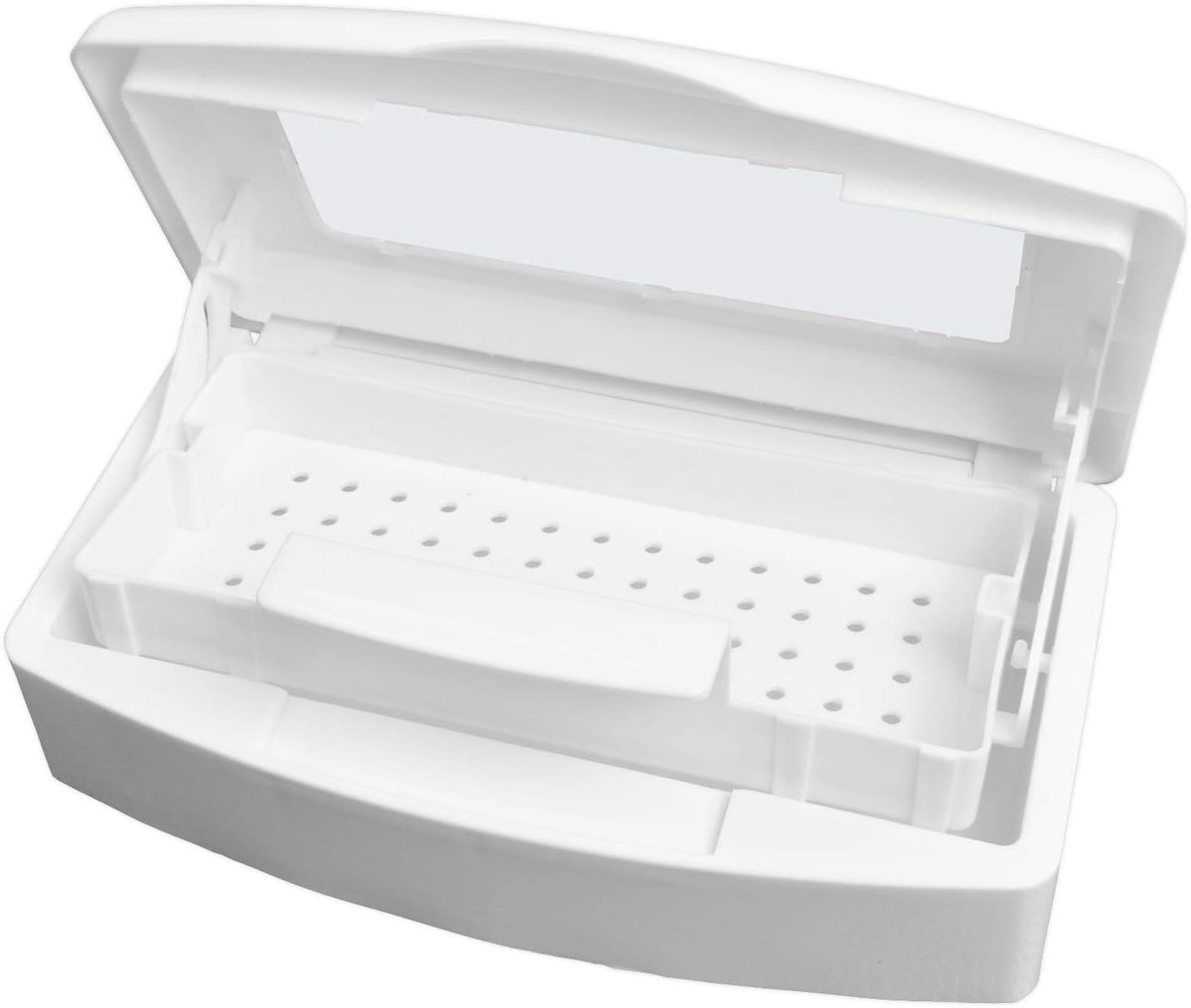 Tool Sterilisator Box, Plastic Sterilisatie Tray voor Pincet, Wimperextensies, Nagel Implementatie voor Estheticus