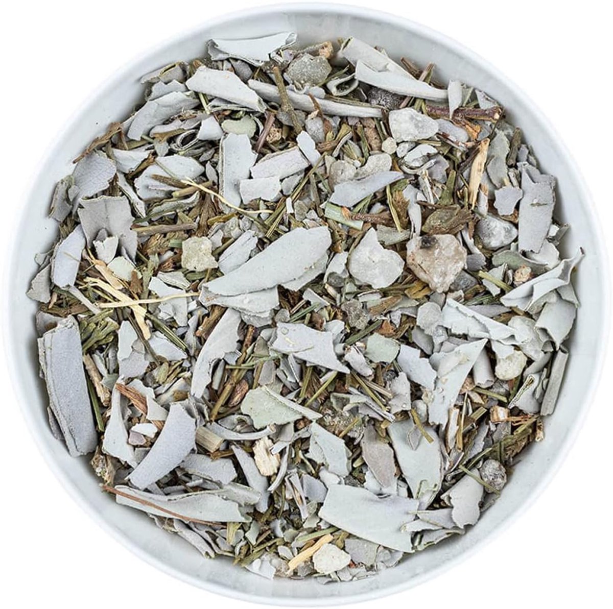 Pack rookmengsel "Energetische huisreiniging" van Georg Huber - voor het uitroken van huis/woningen - met witte salie, Sweetgrass, witte copal etc. Inhoud: 30 g
