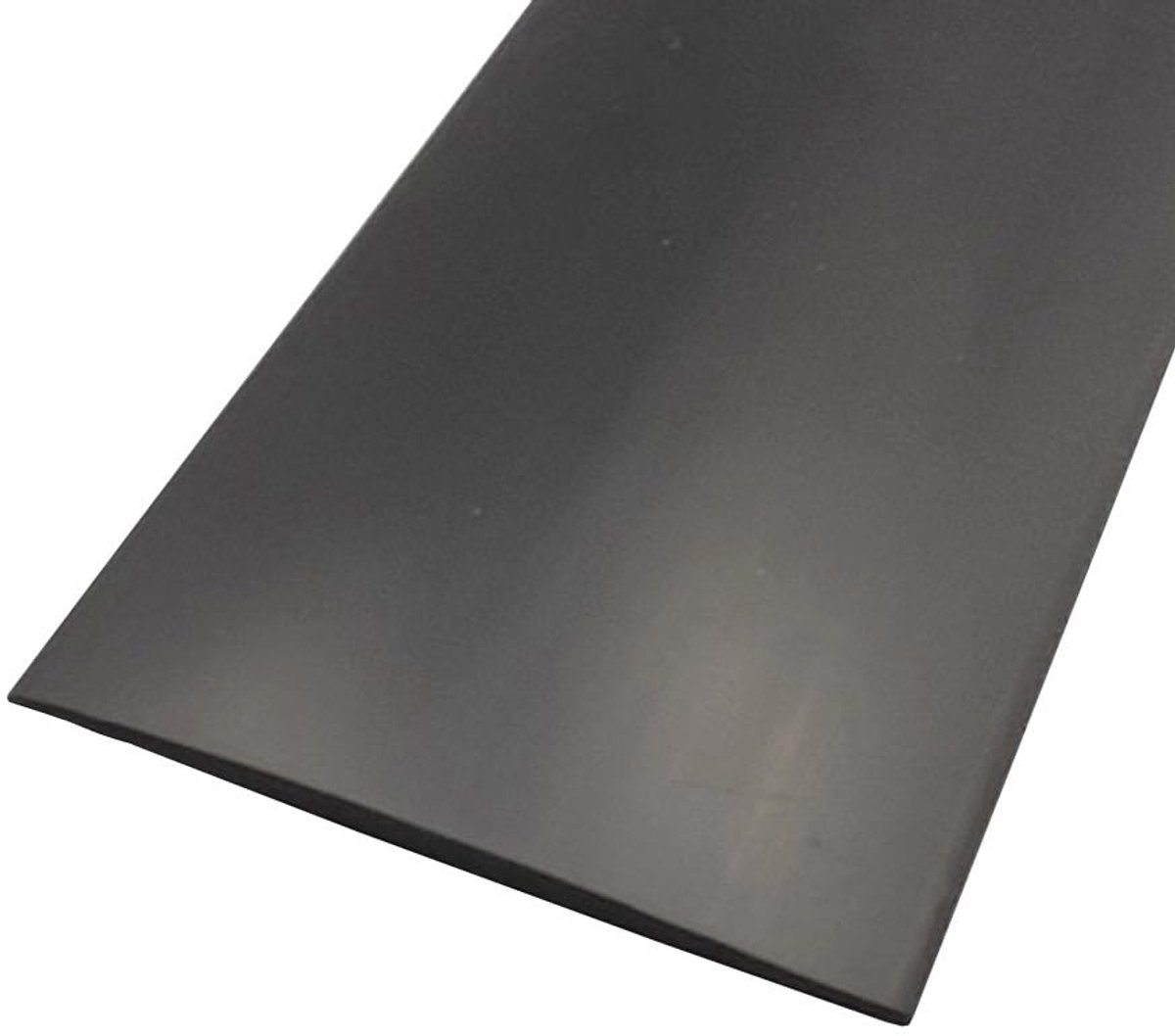 1m*5cm zelfklevende PVC vloerdeurverdelingsstrip, vloerdrempelstrip voor tegels, hout, laminaat, verbindt spleten (zwart)