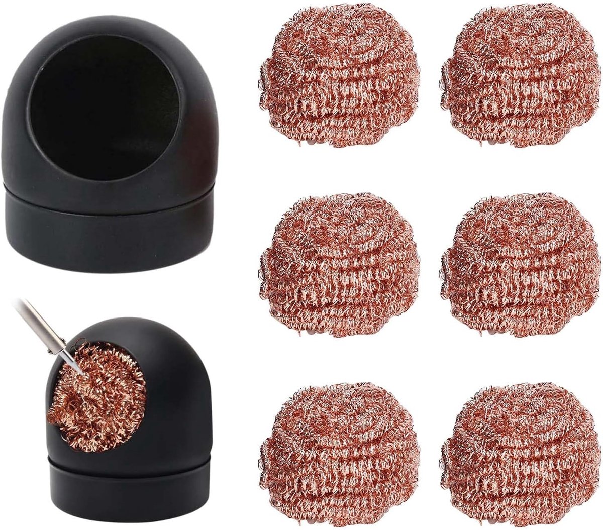 Soldering Tip Cleaner Set - Schoonmaakset voor soldeerpunt - Inclusief reinigingsspons en ballen - SnelShoppen