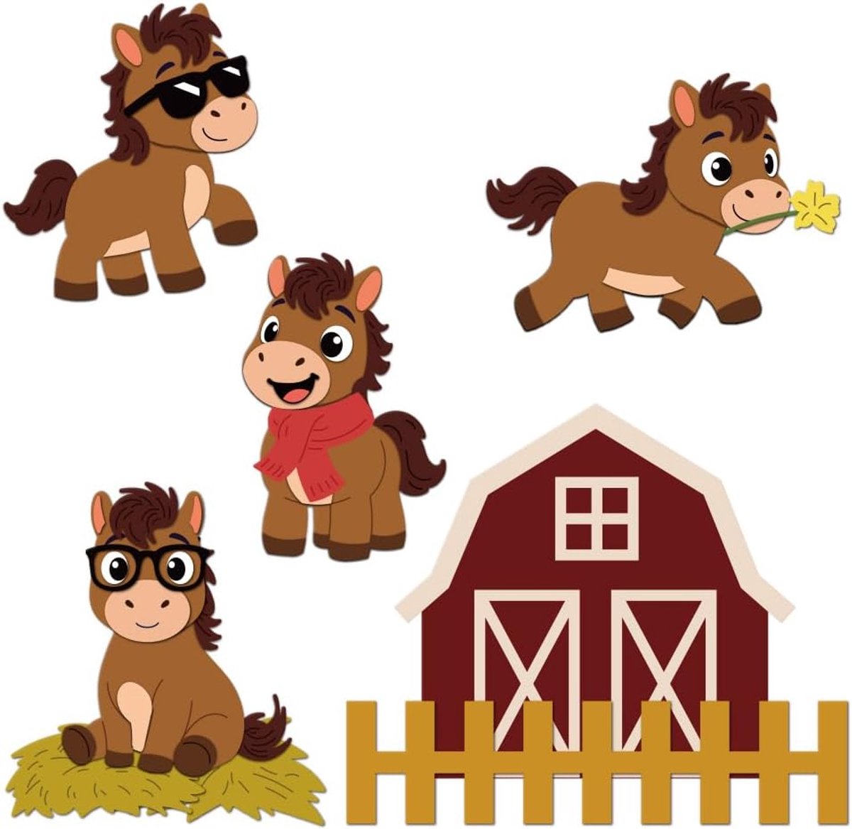 Kleine pony snijvormen miniatuurpaard kaarten maken sjabloon koolstofstaal uitstanskaarten scrapbooking embossjabloon voor verjaardag bruiloft papier handwerk album