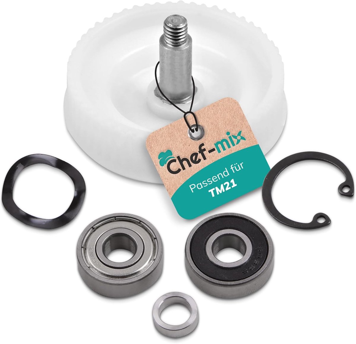 Tandwiel kogellagerset TM21 - vervangingsonderdeel voor Thermomix - robuust materiaal - optimale prestaties - SnelShoppen