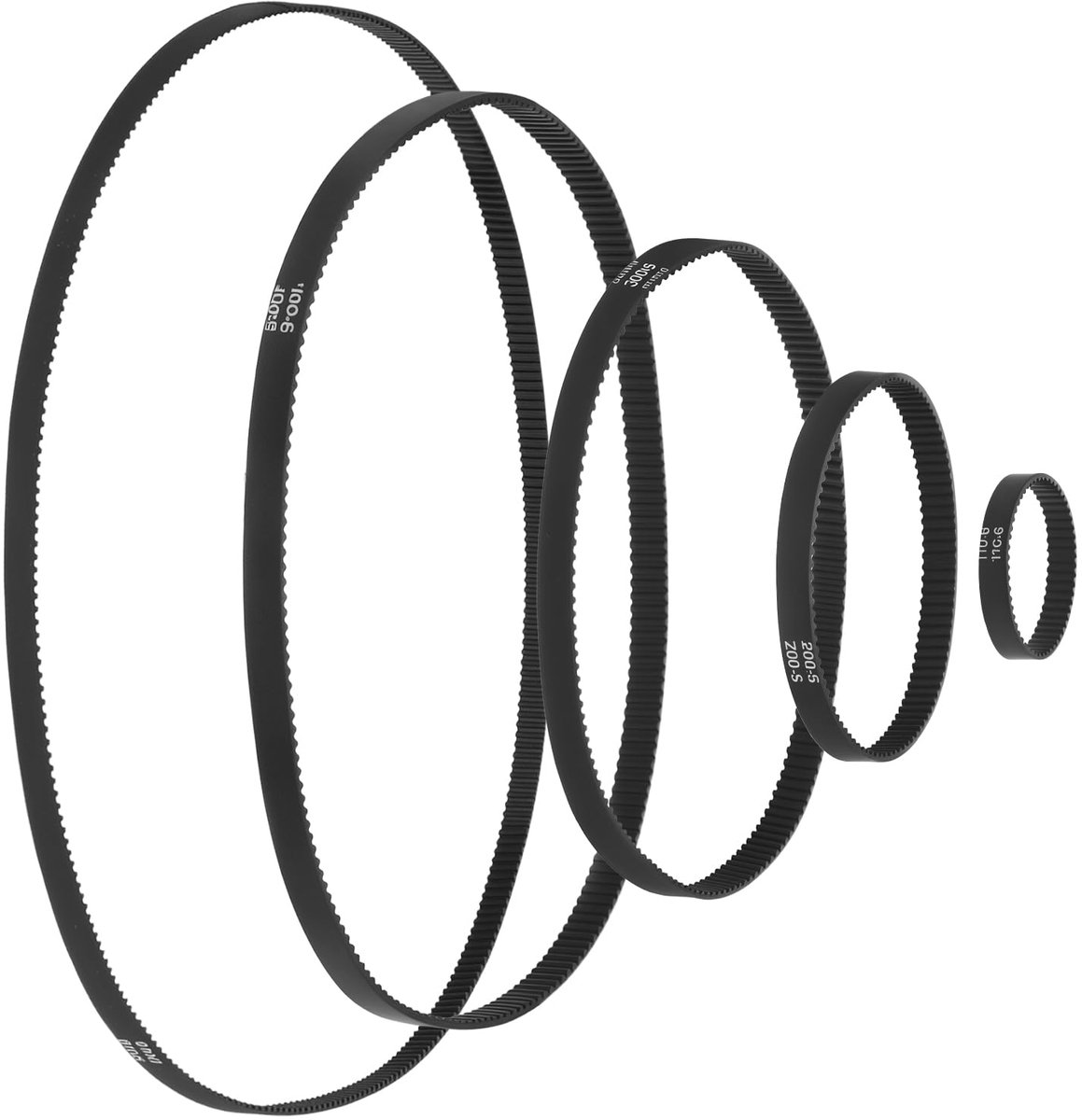 5 Pcs GT2 Gesloten Lus Distributieriem Rubber Riem 6mm Breedte Geschikt voor 3D Printer 110mm 200mm 300mm 400mm 610mm