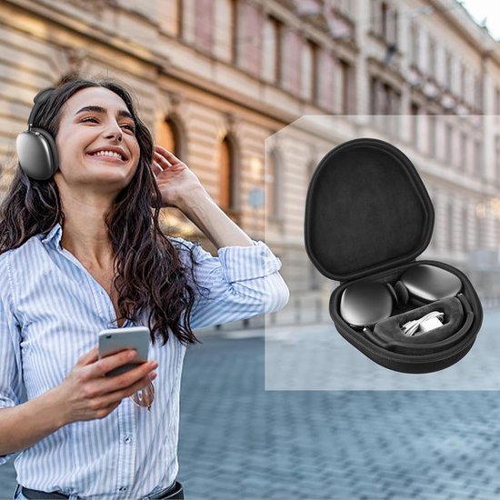 Co2CREA Draagtas, compatibel met Apple AirPods Max-hoofdtelefoon, schakelt de hoofdtelefoon direct in de slaapmodus, verbeterde smart case voor hoofdtelefoon (alleen tas) van Co2CREA — afbeelding 4