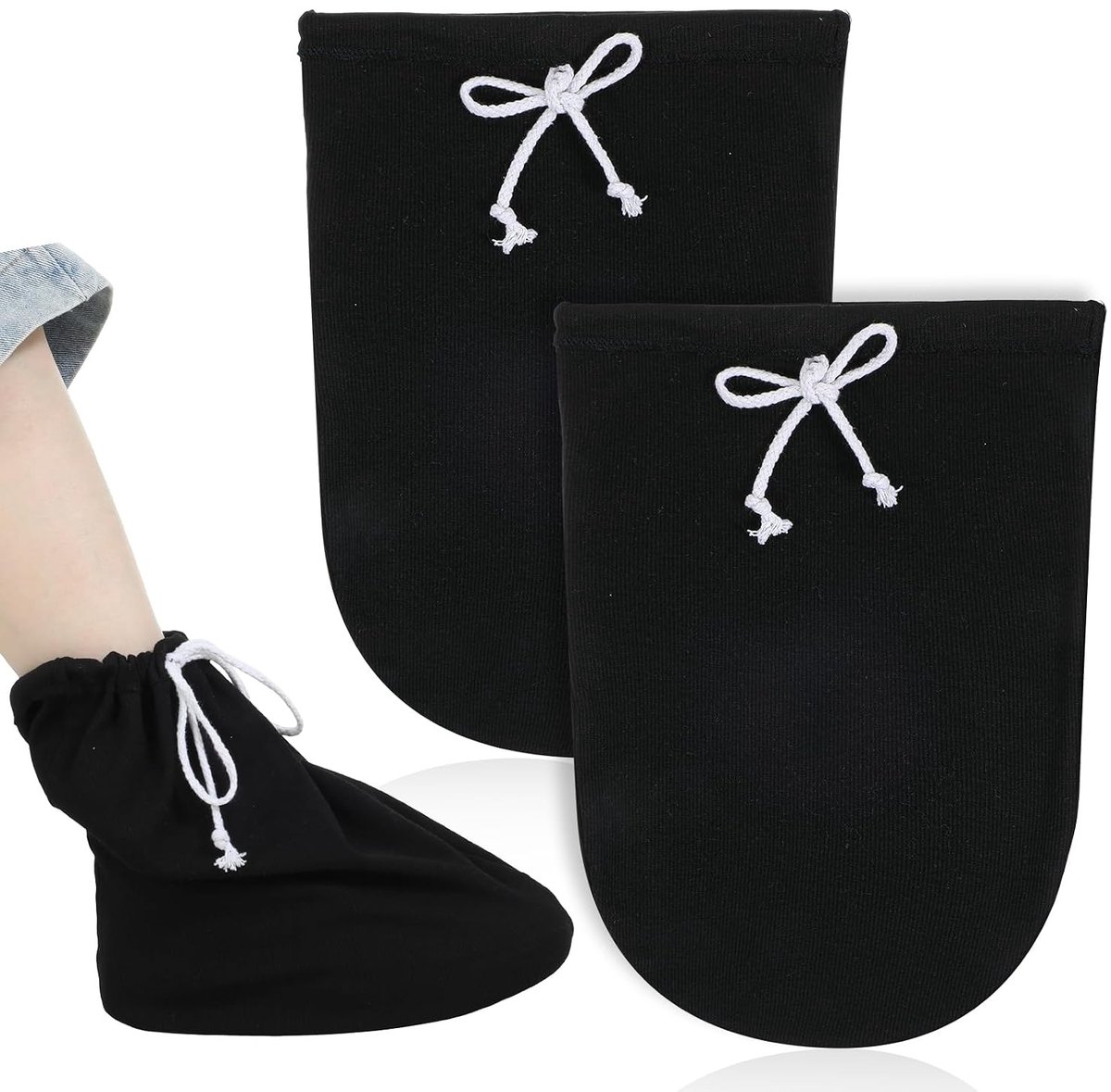 2 stuks sokken voor gipsvoet, gipssokken, Big Socks for Cast, zacht en elastisch, wasbare voetbekleding met verstelbaar trekkoord voor dames en heren, voet, been en enkelbescherming